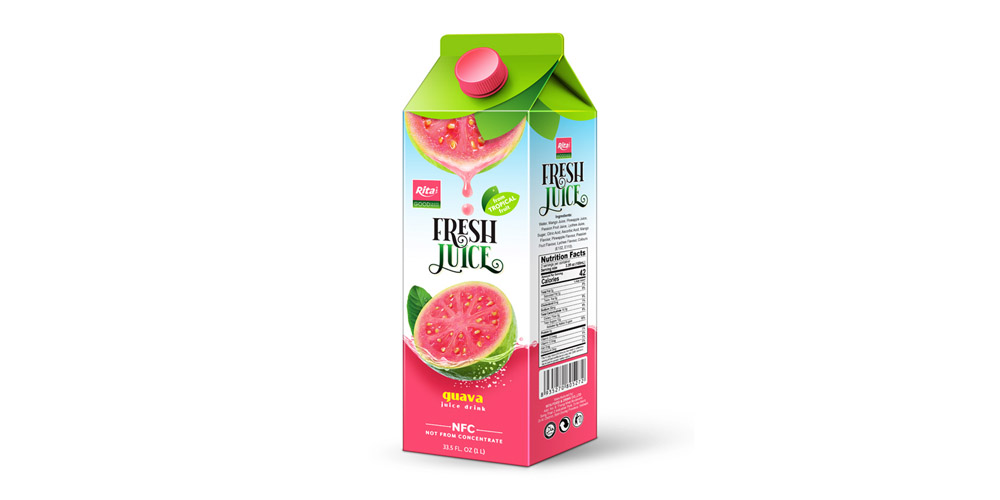 Guava Juice Drink 1L Paper Box Rita Brand